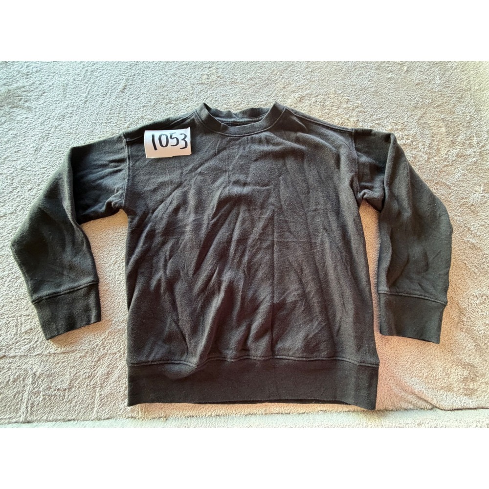 Athletic Works Sweatshirt Kids Size M 8 Black Crewneck Pullover